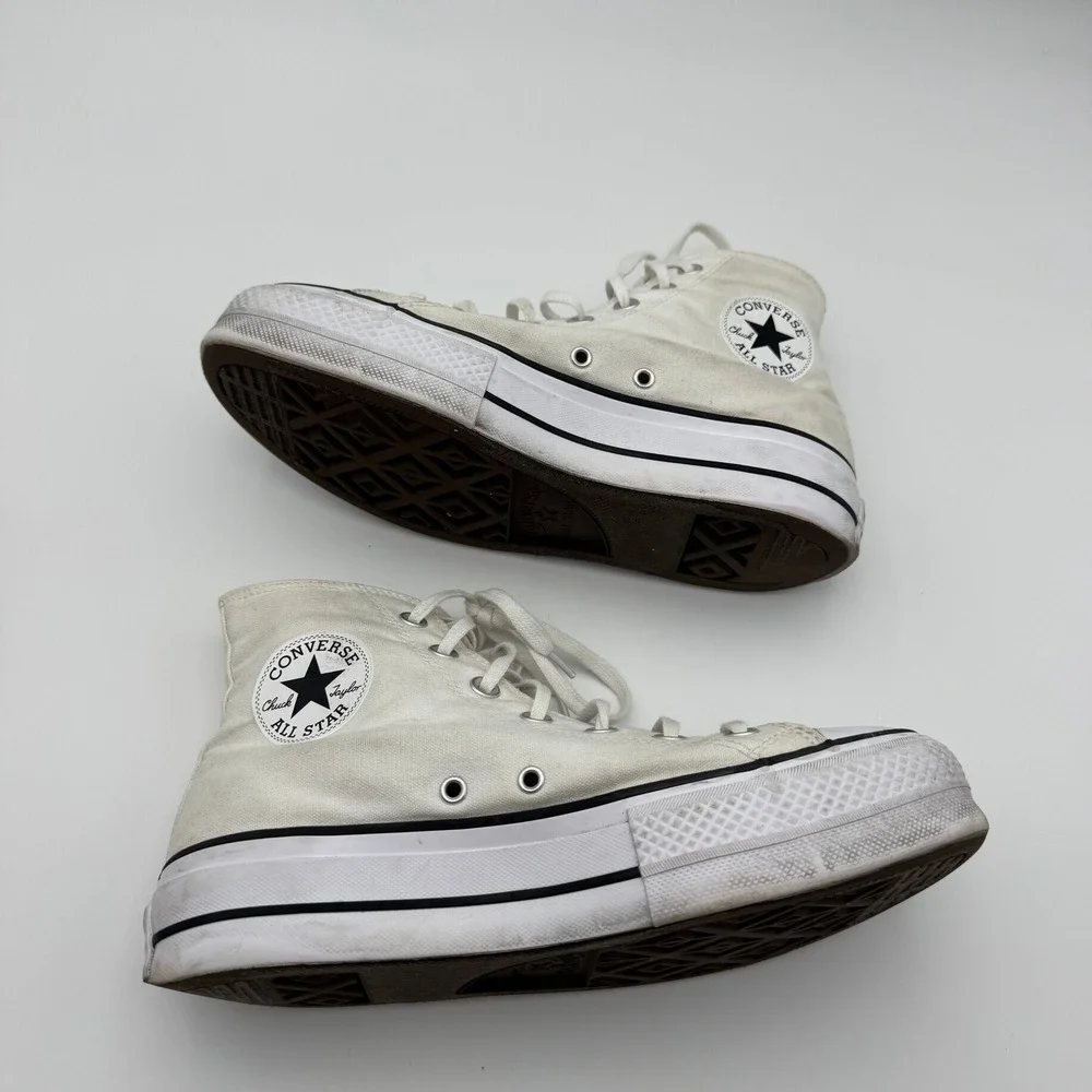 Converse Chuck Taylor All Star Lift Platform High Top White Sneaker 560846F 8.5W